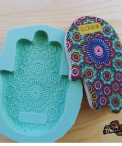 قالب سيليكون لخميسات مغناطيس الثلاجة – زليج مغربي فني للهدايا والديكور