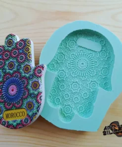 قالب سيليكون لخميسات مغناطيس الثلاجة – زليج مغربي فني للهدايا والديكور